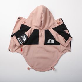 Windproof And Rainproof Large Dog Raincoat Pet Shell Jacket (Option: Pink Shell Jacket-2XL)
