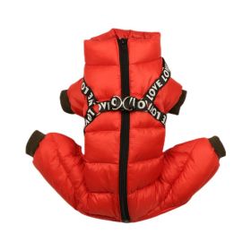 Thickened Thermal Winter Clothing Thickening (Option: Red-12)